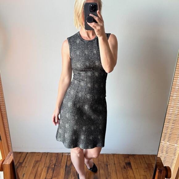 ALAÏA Mouchette Spot-Print Sleeveless Dress - Picture 1 of 12